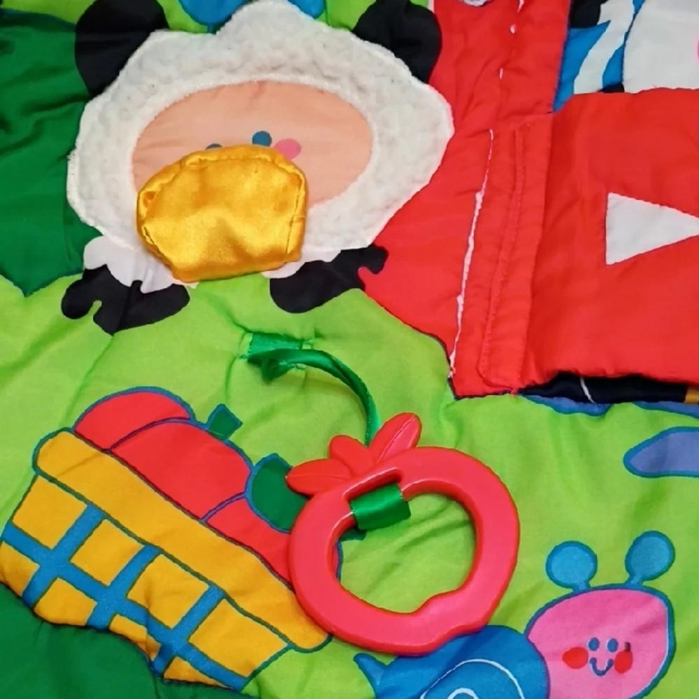 Fisher-Price Vintage Red and Green Farm Activity Mat